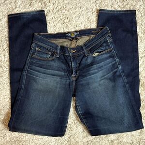 Lucky Brand Sofia Straight Dark Wash Jeans, Size 6/28
